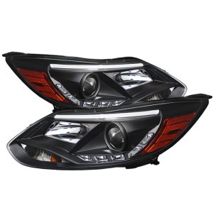 Ford Focus Headlights - SPYDER - Projector, DRL - Black - `12-`14 Ford Focus Headlights - SPYDER - Projector, DRL - Black - `12-`14