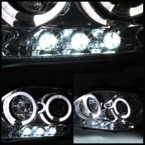 Scion TC Headlights - SPYDER - Projector LED Halo - Smoke - `08-`10