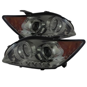Scion TC Headlights - SPYDER - Projector LED Halo - Smoke - `08-`10