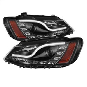Volkswagen Jetta Headlights - SPYDER - DRL LED Projector Halogen - Black - `11-`14