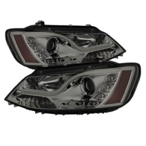 Volkswagen Jetta Headlights - SPYDER - Projector, DRL, Light Tube - Smoke - `11-`14
