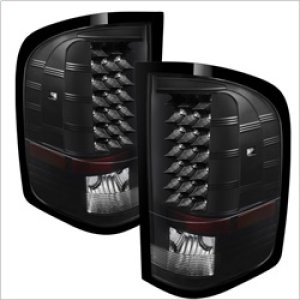 Chevrolet Silverado Tail Lights - Rear - SPYDER - xTune LED - Black - `07-`13