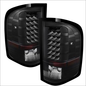 Chevrolet Silverado Tail Lights - Rear - SPYDER - xTune LED - Black - `07-`13