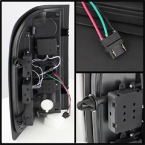 Chevrolet Silverado Tail Lights - Rear - SPYDER - xTune LED - Black - `07-`13