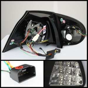 Volkswagen Golf V LED Tail Lights - SPYDER - LED Turn Signal - Black - `06-`09