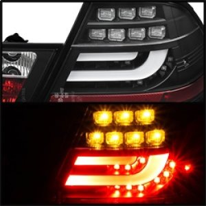 BMW E46 LED Tail Lights - SPYDER - Light Bar - Black - `00-`03 BMW E46 LED Tail Lights - SPYDER - Light Bar - Black - `00-`03