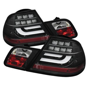 BMW E46 LED Tail Lights - SPYDER - Light Bar - Black - `00-`03 BMW E46 LED Tail Lights - SPYDER - Light Bar - Black - `00-`03