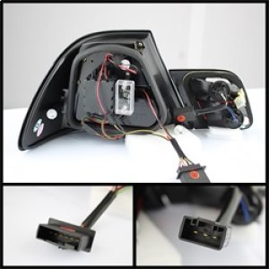 BMW E46 LED Tail Lights - SPYDER - Light Bar - Black - `00-`03 BMW E46 LED Tail Lights - SPYDER - Light Bar - Black - `00-`03