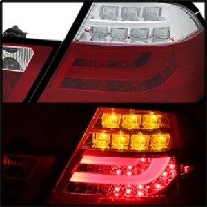 BMW E46 LED Tail Lights - SPYDER - Light Bar - Red Clear - `00-`03 BMW E46 LED Tail Lights - SPYDER - Light Bar - Red Clear - `00-`03