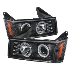 Chevrolet Colorado Headlights - SPYDER - LED Halo Projector - Black - `04-`12