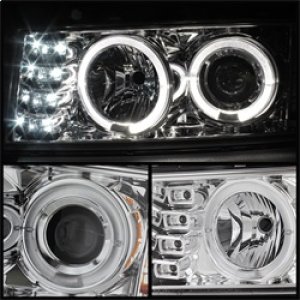 Chevrolet Colorado Headlights - SPYDER - LED Halo - Chrome - `04-`12