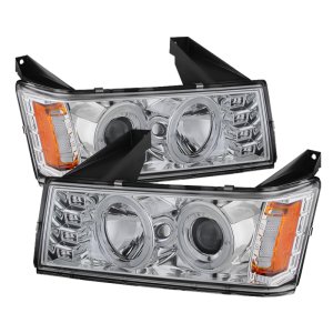 Chevrolet Colorado Headlights - SPYDER - LED Halo - Chrome - `04-`12