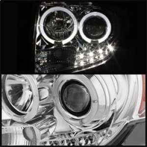 Ford Escape Headlights - SPYDER - DRL Projector Halogen - Chrome - `08-`12