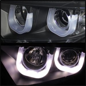 Toyota Highlander Headlights - SPYDER - Projector, 3D DRL - Black - `11-`13 Toyota Highlander Headlights - SPYDER - Projector, 3D DRL - Black - `11-`13