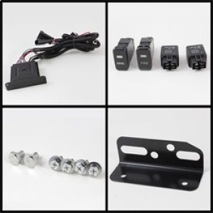 Toyota FJ Cruiser Fog Lights - SPYDER - With LED Daytime Running Lights - Black - `07-`14