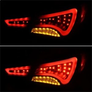Hyundai Sonata Tail Lights - SPYDER - Light Bar LED - Black - `11-`13