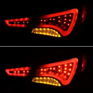 Hyundai Sonata Tail Lights - SPYDER - Light Bar LED - Black - `11-`13