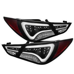 Hyundai Sonata Tail Lights - SPYDER - Light Bar LED - Black - `11-`13