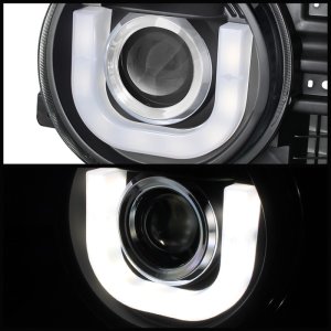 Toyota FJ Cruiser Headlights - SPYDER - 3D DRL LED Projector - Black - `07-`14