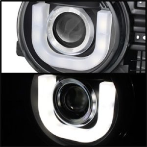 Toyota FJ Cruiser Headlights - SPYDER - 3D DRL LED Projector - Black - `07-`14