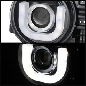 Toyota FJ Cruiser Headlights - SPYDER - 3D DRL LED Projector - Black - `07-`14
