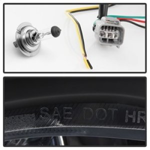 Scion FRS Headlights - SPYDER - Projector DRL LED - Black - `12-`14