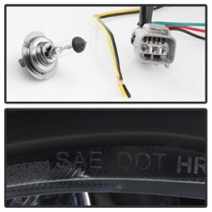 Scion FRS Headlights - SPYDER - Projector DRL LED - Black - `12-`14