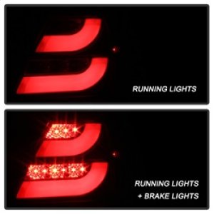 Pontiac Grand Prix LED Tail Lights - SPYDER - Light Bar - Black - `04-`08