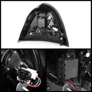 Pontiac Grand Prix LED Tail Lights - SPYDER - Light Bar - Black - `04-`08