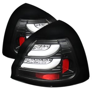 Pontiac Grand Prix LED Tail Lights - SPYDER - Light Bar - Black - `04-`08