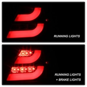 Pontiac Grand Prix LED Tail Lights - SPYDER - Light Bar - Black - `04-`08