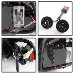 BMW 3-Series E46 Tail Lights - Rear - SPYDER - Light Bar Style LED - Black - `04-`06 BMW 3-Series E46 Tail Lights - Rear - SPYDER - Light Bar Style LED - Black - `04-`06