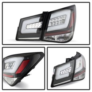 Chevrolet Cruze LED Tail Lights - SPYDER - Light Bar - Black - `11-`14