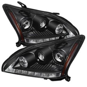 Lexus RX330 Headlights - SPYDER - DRL LED Projector - Black - `04-`06
