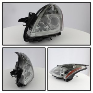 Nissan Altima Headlights - SPYDER - Projector, Light Tube DRL, LED Halo - Smoke - `10-`12