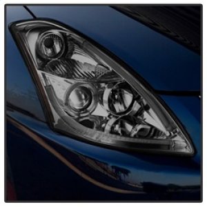 Nissan Altima Headlights - SPYDER - Projector, Light Tube DRL, LED Halo - Smoke - `10-`12