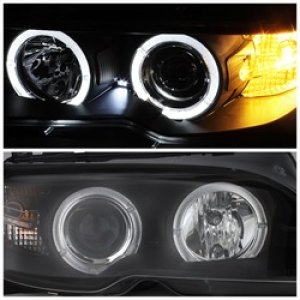 BMW 3 Series Headlights - SPYDER - Projector LED Halo - Black - `04-`06 BMW 3 Series Headlights - SPYDER - Projector LED Halo - Black - `04-`06