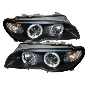 BMW 3 Series Headlights - SPYDER - Projector LED Halo - Black - `04-`06 BMW 3 Series Headlights - SPYDER - Projector LED Halo - Black - `04-`06