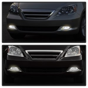 Honda Odyssey Fog Lights - SPYDER - OEM w/Switch - Smoked - `05-`07