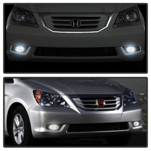 Honda Odyssey Fog Lights - SPYDER - OEM Style W/Switch - Smoked - `08-`10