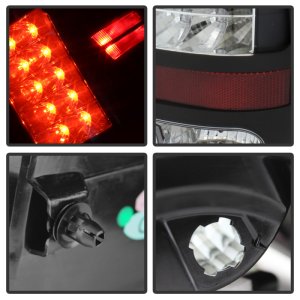 Ram 1500 LED Tail Lights - SPYDER - LED Model - Black - `13-`14