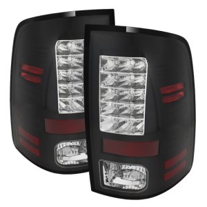 Ram 1500 LED Tail Lights - SPYDER - LED Model - Black - `13-`14
