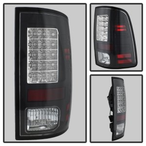 Ram 1500 LED Tail Lights - SPYDER - LED Model - Black - `13-`14
