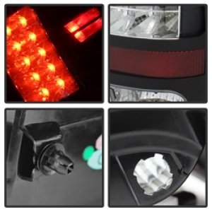 Ram 2500 LED Tail Lights - SPYDER - LED Model - Black - `13-`14