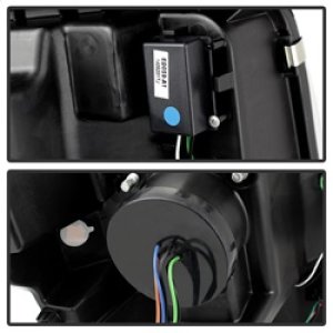 Ford F150 Headlight Set - SPYDER - Projector - Light Bar DRL - Factory Xenon Model - Chrome - `13-`14