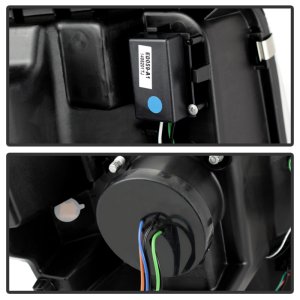 Ford F150 Headlight Set - SPYDER - Projector - Light Bar DRL - Factory Xenon Model - Chrome - `13-`14