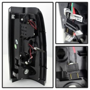 Chevrolet Silverado 1500 LED Tail Lights - SPYDER - Black Smoke - `03-`06