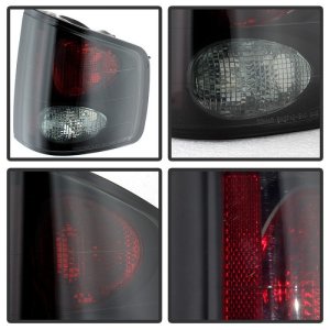 Chevrolet S10 Tail Lights - SPYDER - Euro Style - Black Smoke - `94-`04
