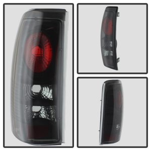Chevrolet Silverado 1500 Tail Lights - SPYDER - Euro Style - Black Smoke - `99-`02