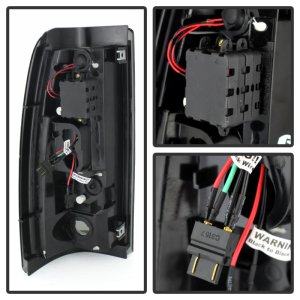 Chevrolet Silverado 1500 LED Tail Lights - SPYDER - Black Smoke - `99-`02